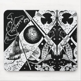 Vintage kleine Welten VI - Kandinsky Kunst Mousepad