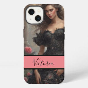 Vintage Kleines Schwarzes Kleid Modebewusst Elegan iPhone Hülle