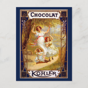 Vintage Kohler Chocolat-Werbung Postkarte