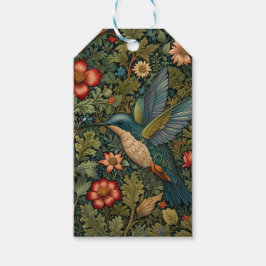 Vintage Kolibri-Malerei Geschenkanhänger