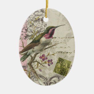 Vintage Kolibri...Schmuck Keramik Ornament