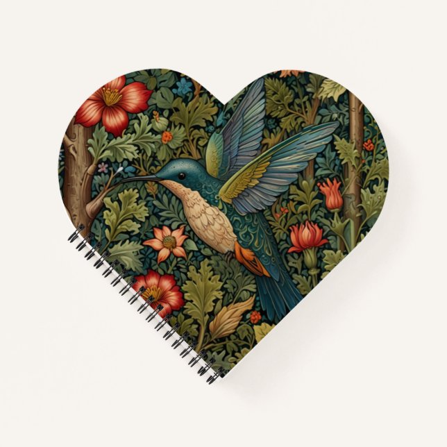 Vintage Kolibrik Notizbuch (Vorderseite)