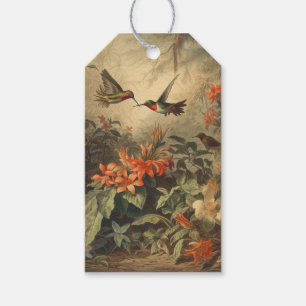 Vintage Kolibris Geschenkanhänger