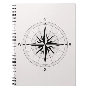 Vintage Kompassrose Notizblock
