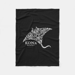 Vintage Kona Hawaii Manta Ray Jungen Mädchen Souve Fleecedecke