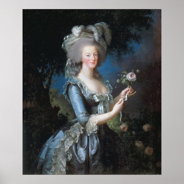 Vintage Königin Marie Antoinette von Frankreich Poster (Vorne)