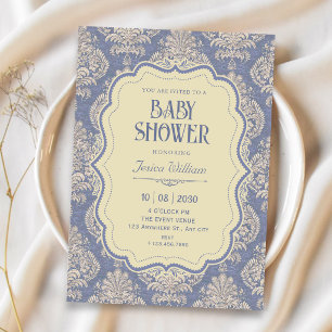 Vintage königliche Chinoiserie-Baby-Party Einladung