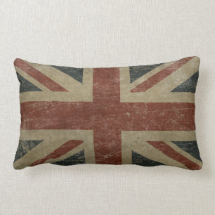 Vintage Königreich-Flagge Lendenkissen