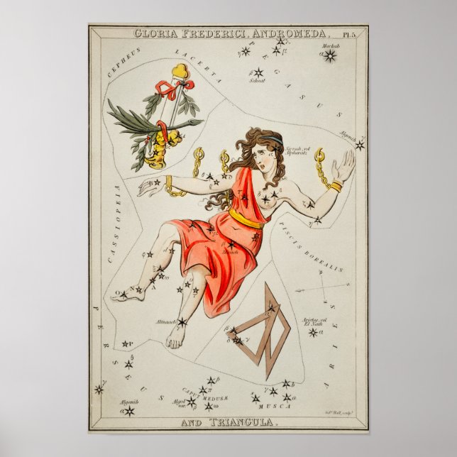 Vintage Konstellation Poster (Vorne)