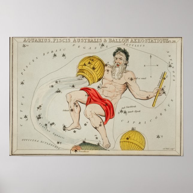 Vintage Konstellation Poster (Vorne)