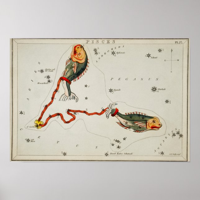 Vintage Konstellation Poster (Vorne)