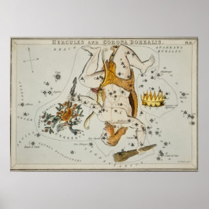 Vintage Konstellation Poster