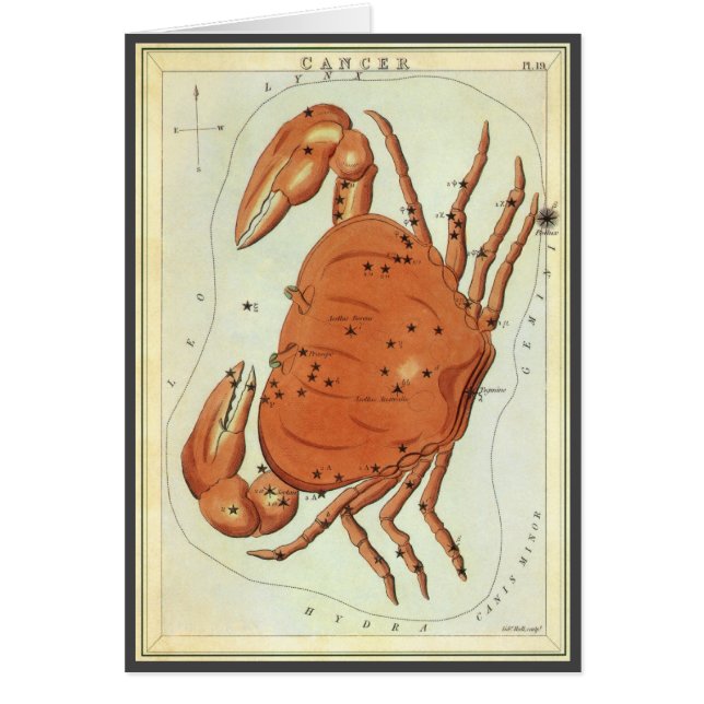 Vintage Konstellation von Krebserkrankungen, Urani (Vorne)