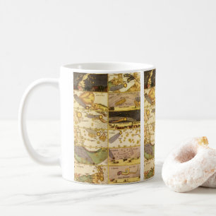 Vintage Konstellationen, antike Astronomie & Stern Kaffeetasse