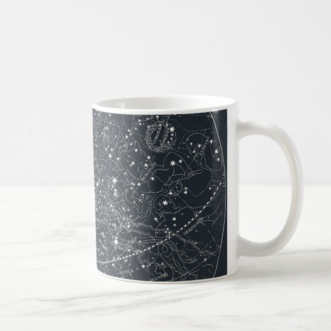 Vintage Konstellations-Karte Kaffeetasse (Rechts)