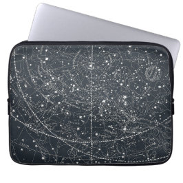 Vintage Konstellationskarte Laptopschutzhülle