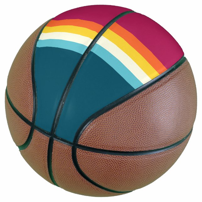 Vintage-Kontrast Basketball (angewinkelt)