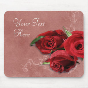 Vintage Korallenrose Mousepad