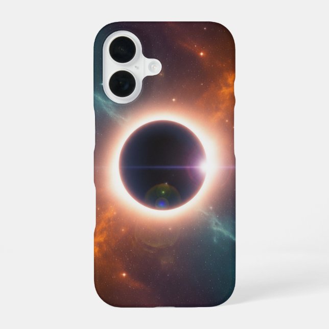 Vintage Kosmische Finsternis iPhone 16 Hülle (Rückseite)