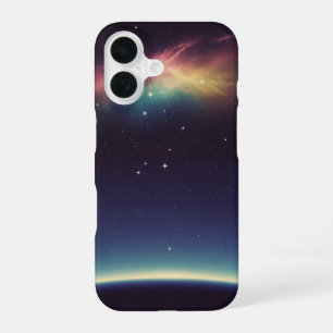 Vintage Kosmischer Horizont iPhone 16 Hülle
