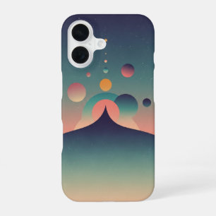 Vintage Kosmischer Horizont iPhone 16 Hülle