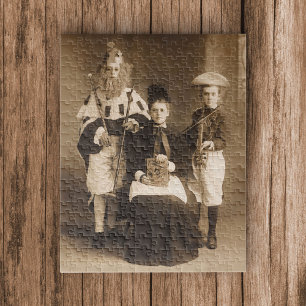 Vintage-Kostüm-Party-Puzzle