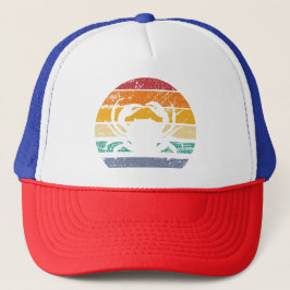 Vintage Krabbe Lover Funny Crab Retro Truckerkappe
