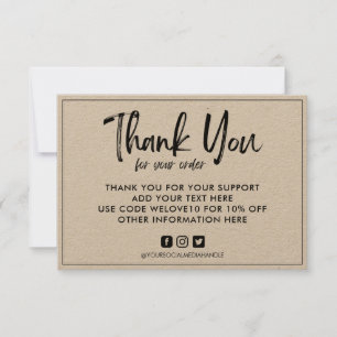 Vintage Kraft-Media-Einlage