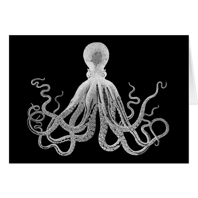 Vintage Krake (Vorderseite (Horizontal))