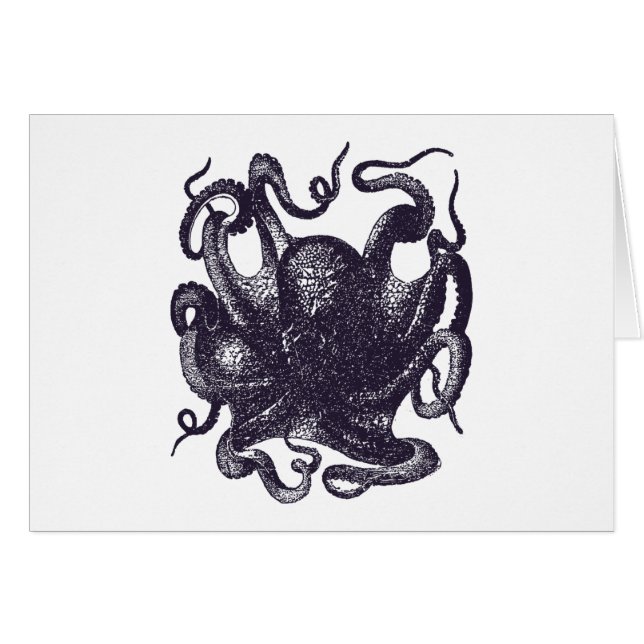 Vintage Kraken-Illustration (Vorderseite (Horizontal))