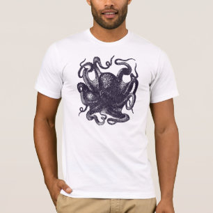 Vintage Kraken-Illustration T-Shirt