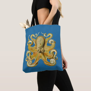 Vintage Kraken, Octopus Gamochonia, Ernst Haeckel Tasche