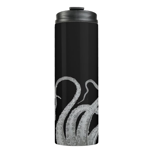 Vintage Kraken-Steampun Thermosbecher (Vorderseite)