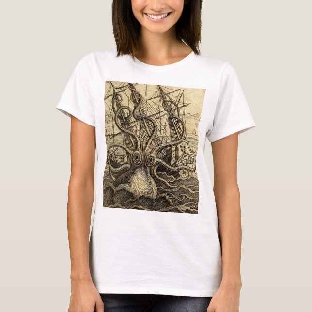 Vintage Kraken T-Shirt (Vorderseite)