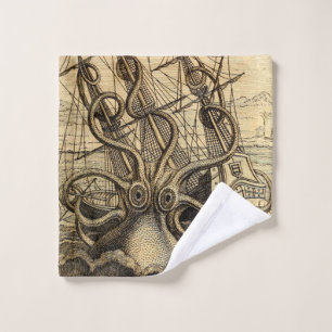 Vintage Kraken Waschlappen