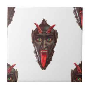 vintage Krampus Fliese