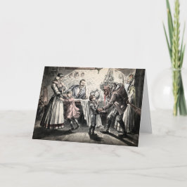 Vintage Krampus Kinderkarte Feiertagskarte