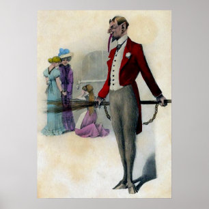 Vintage Krampus Kunst Poster