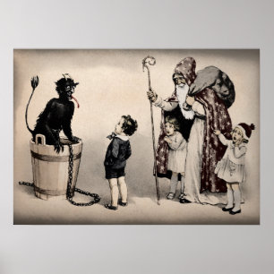 Vintage Krampuskunst Poster