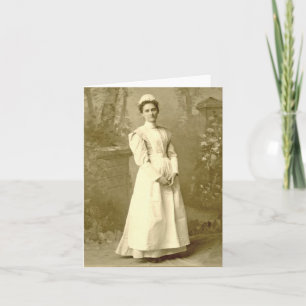 Vintage Krankennotecard Karte