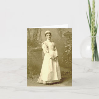 Vintage Krankennotecard Karte