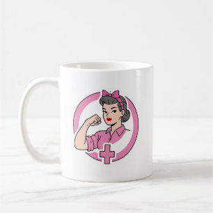 Vintage-Krankenschwester-Feminismus-Kaffeetasse Kaffeetasse