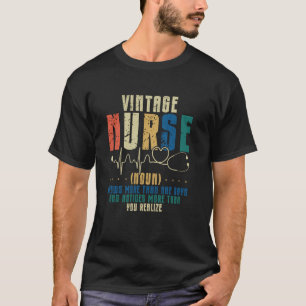 Vintage-Krankenschwester Substantiv Lustige Defini T-Shirt