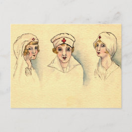 Vintage Krankenversicherung Postkarte