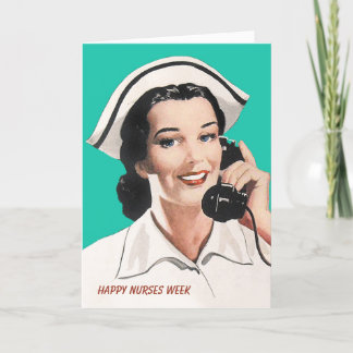 Vintage Krankenversicherungskarte der Krankenschwe Karte