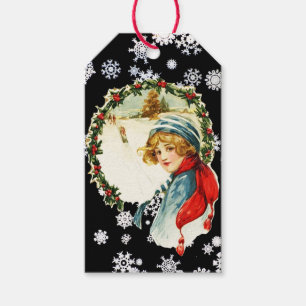 VINTAGE KRANZ Geschenkkarte Geschenkanhänger