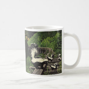 Vintage Kreaturen, Wildtiere und Waldtiere Kaffeetasse