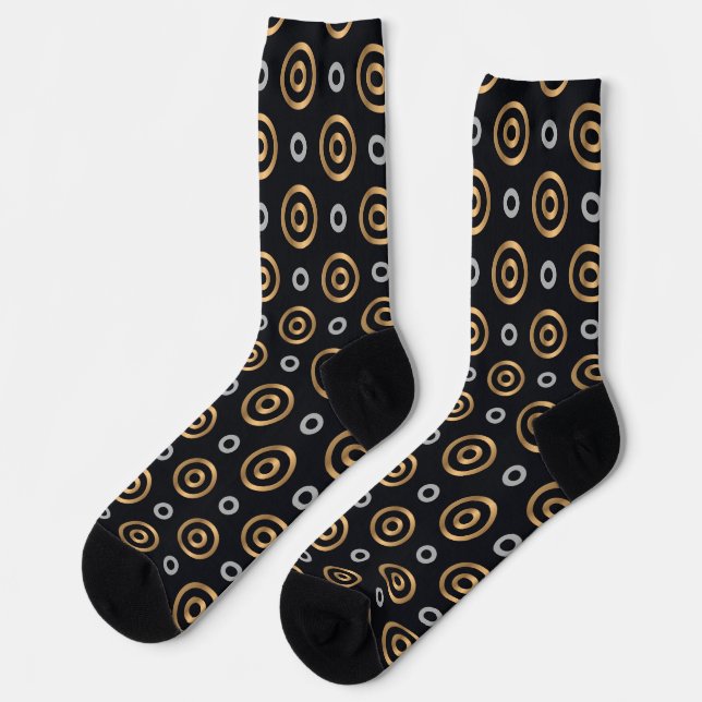 vintage Kreise Socken (Linkes Detail)