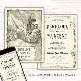 Vintage Kreuzfahrt Einladung