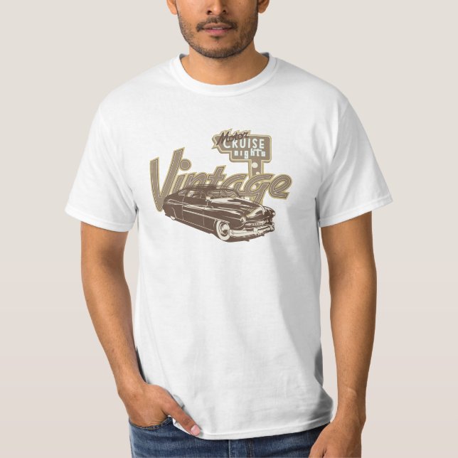 Vintage Kreuzfahrt-Nacht T-Shirt (Vorderseite)